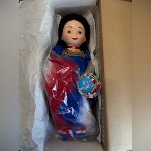 Walt Disney Collectible French Doll with Blue and Red Outfit